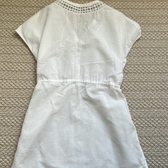 JMcLaughlin Linen Cotton Blend Swim Coverup with drawstring - Picture 6 of 7